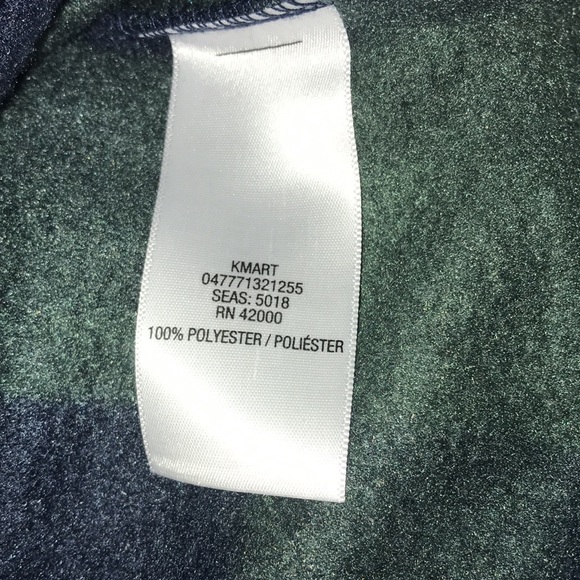 Basic Editions Vest Soft Fleece Green & Black Plaid Has Pockets Size Small - Picture 6 of 10